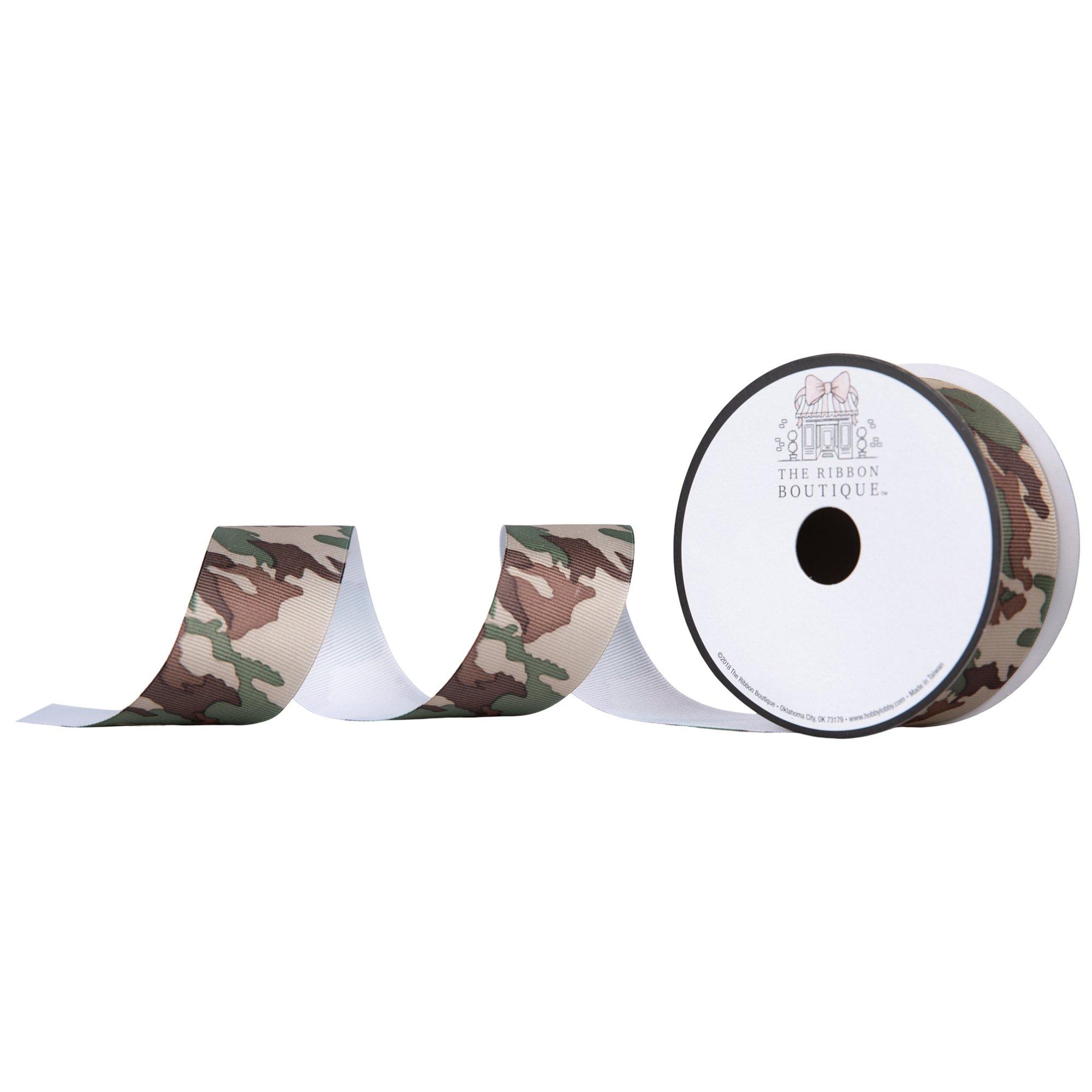 Camouflage Grosgrain Ribbon 1 1/2" Hobby Lobby 577312