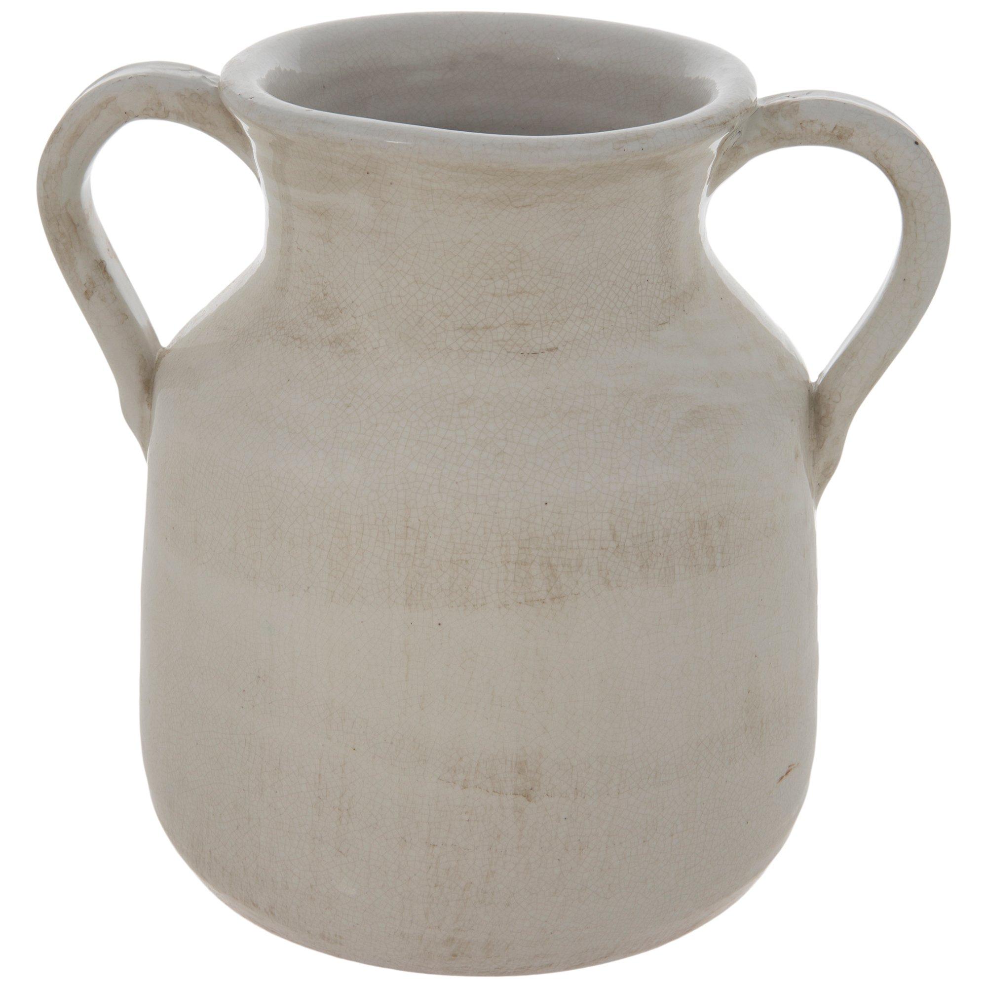 Antique White Crackled Vase Hobby Lobby 5775051