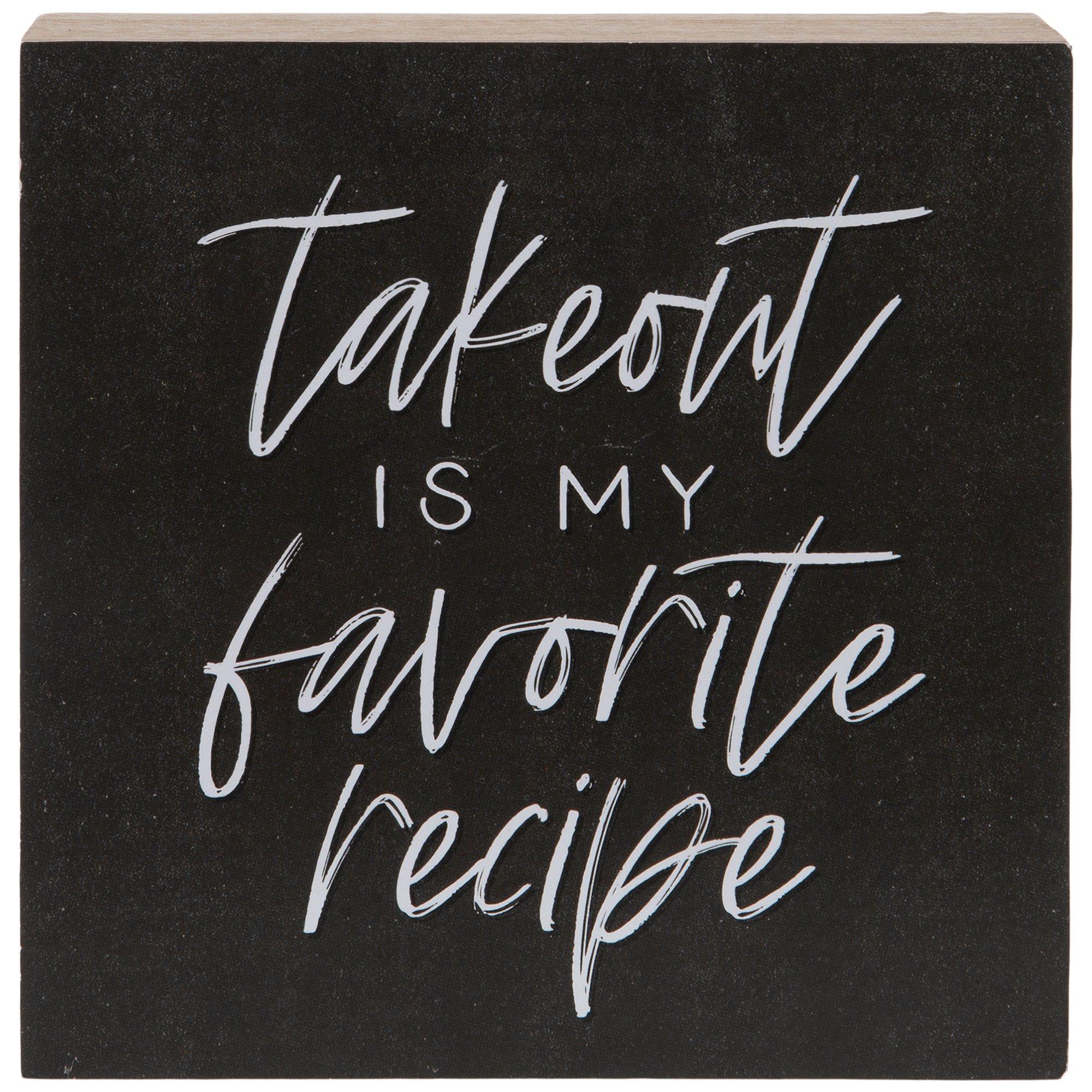 Takeout Is My Favorite Recipe Wood Decor Hobby Lobby 5781604