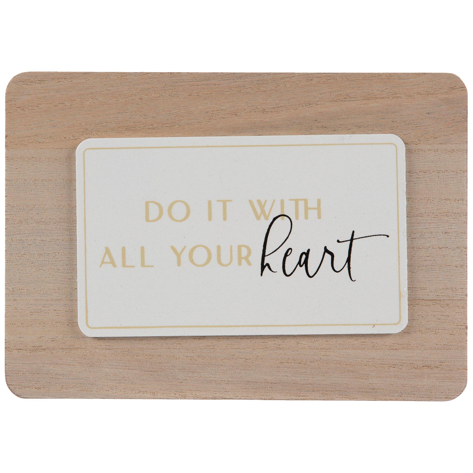 Do It With All Your Heart Wood Decor Hobby Lobby 5781646