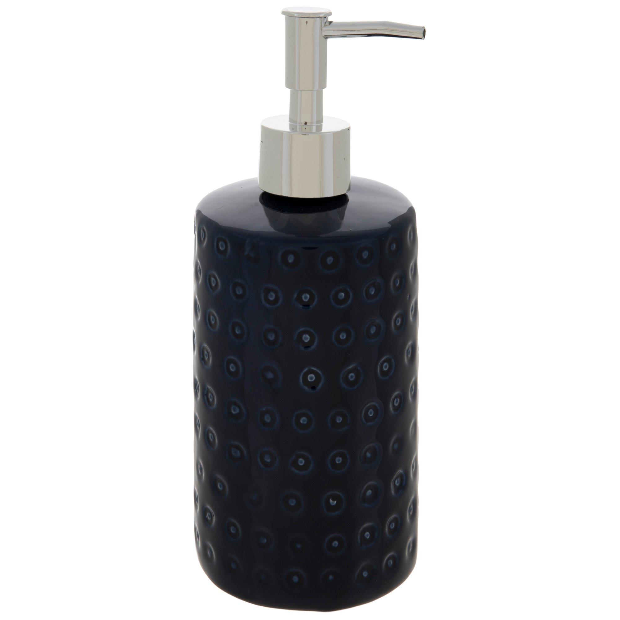 Navy Circle Textured Soap Dispenser Hobby Lobby 5782966