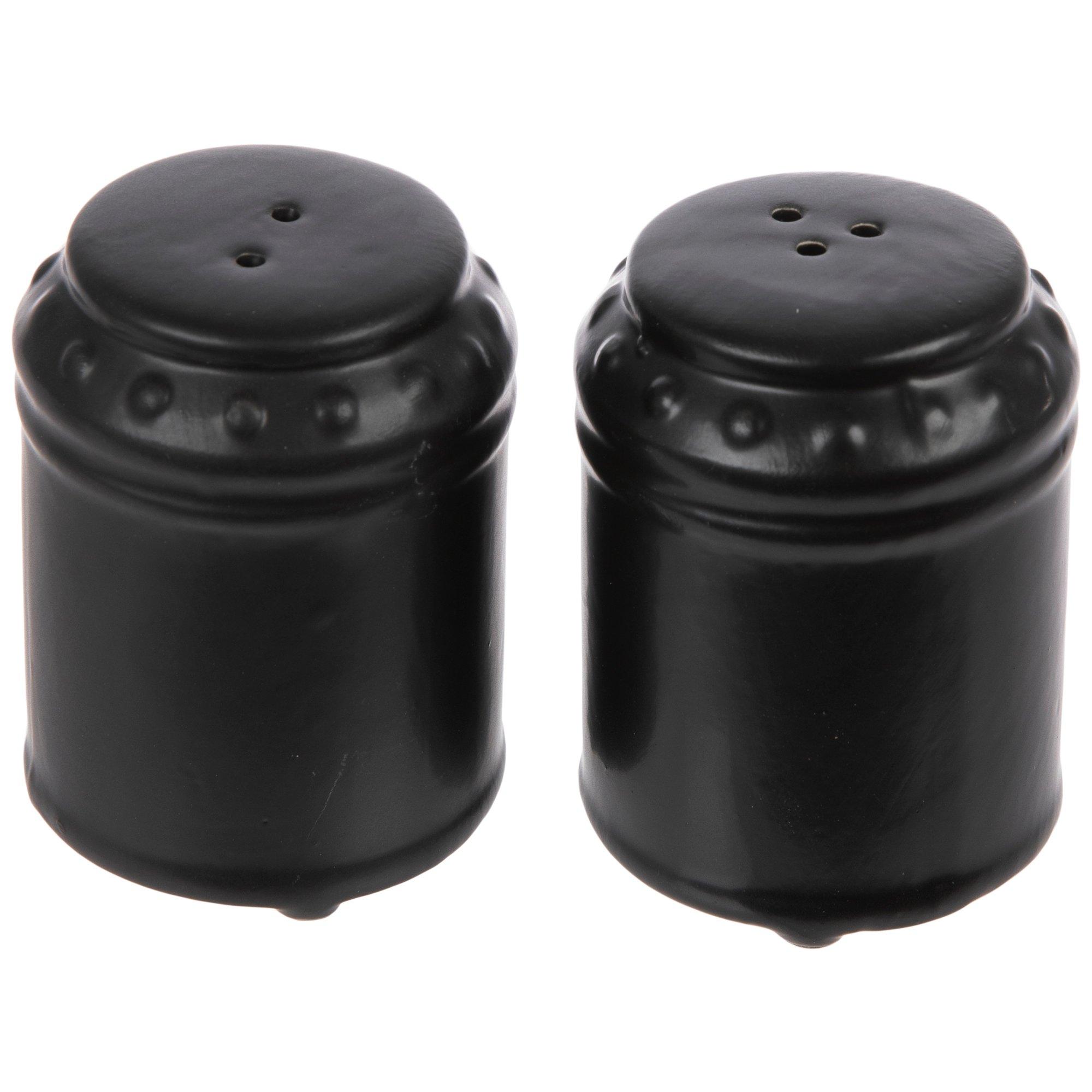 Novelty Plastic Mixer with Bowl Salt & Pepper Shaker Set Black and - Ruby  Lane