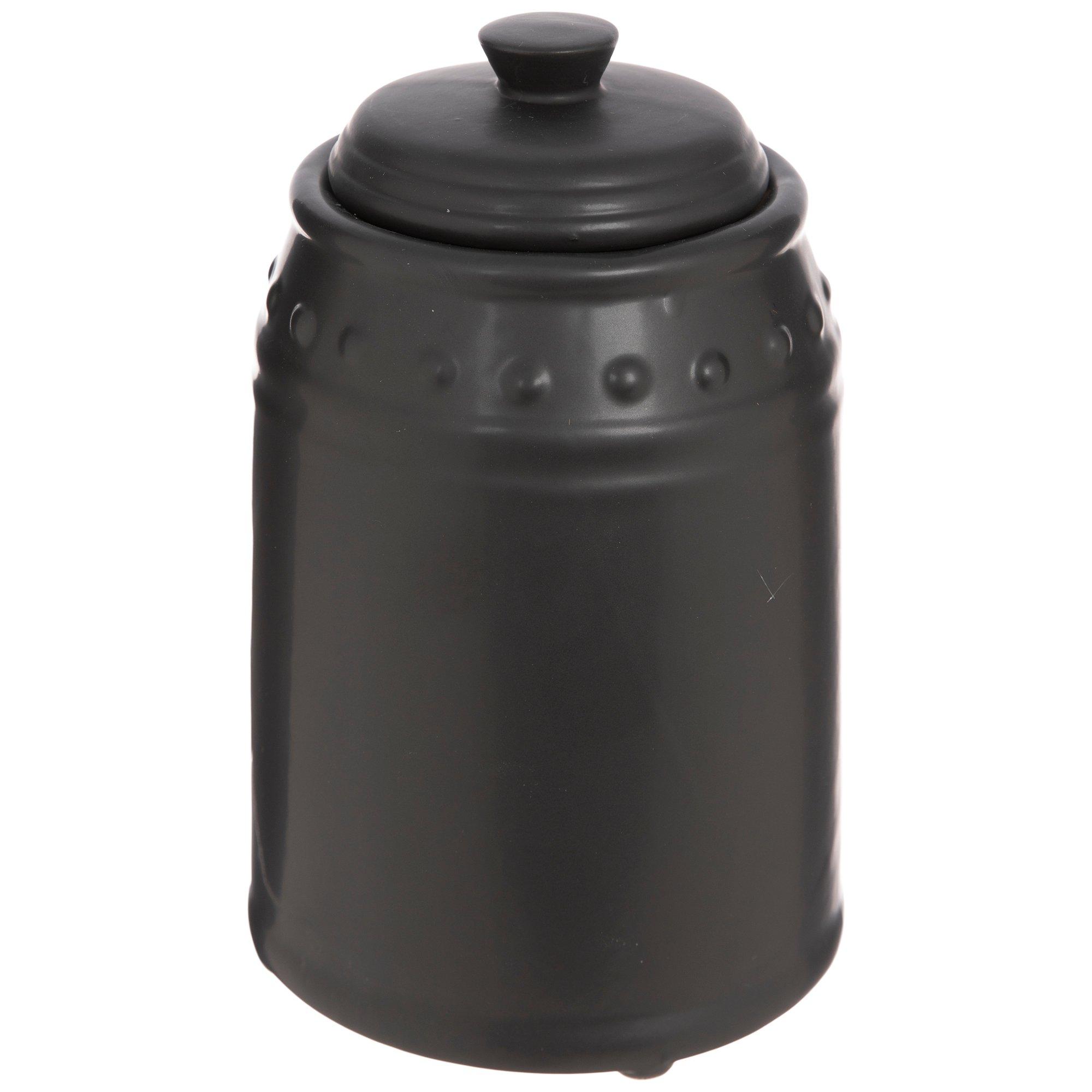 Black Dotted Canister Hobby Lobby 5783360