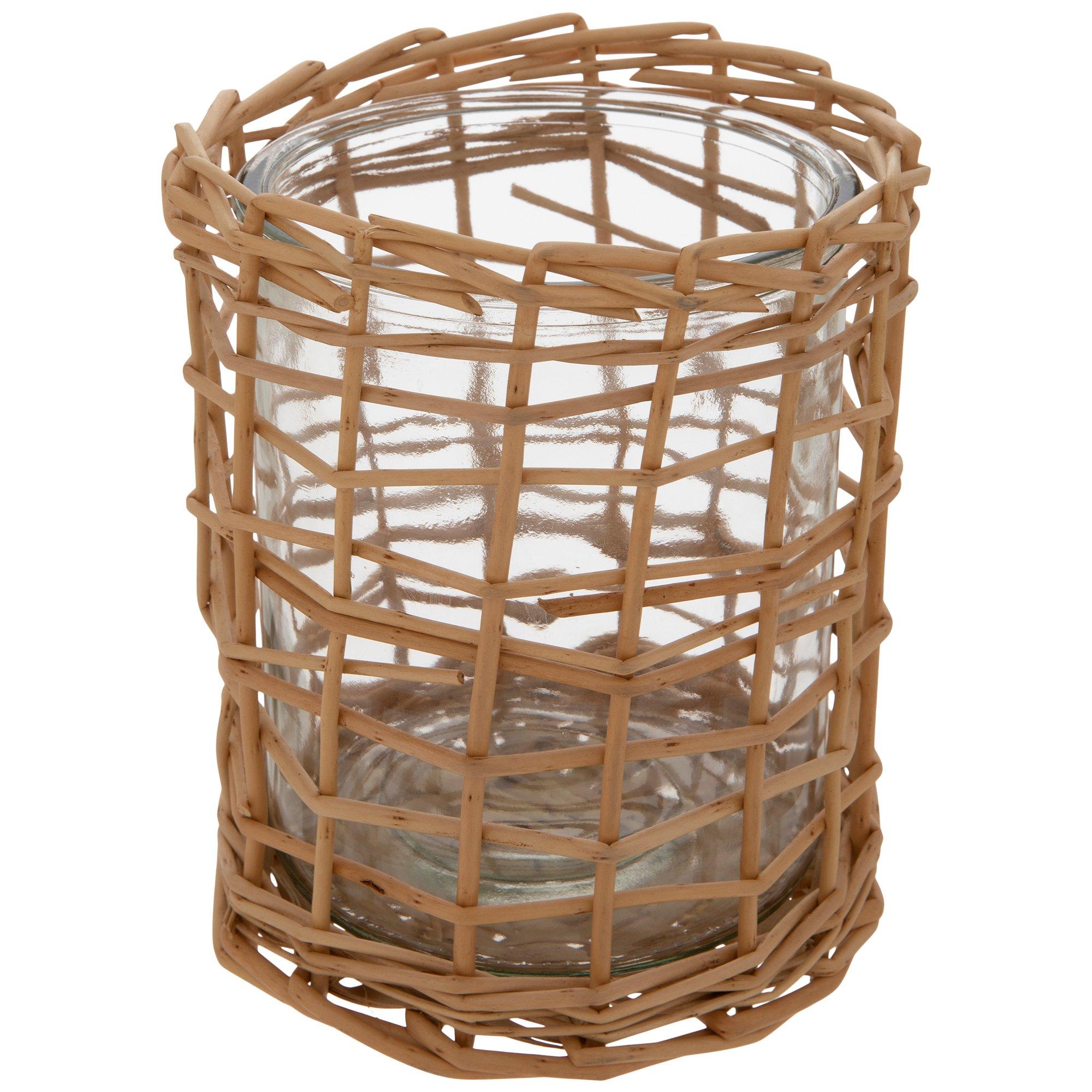 Basket Weave Glass Candle Holder Hobby Lobby 5789045