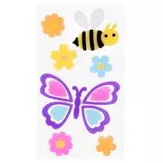 Butterfly & Bee Gel Window Clings