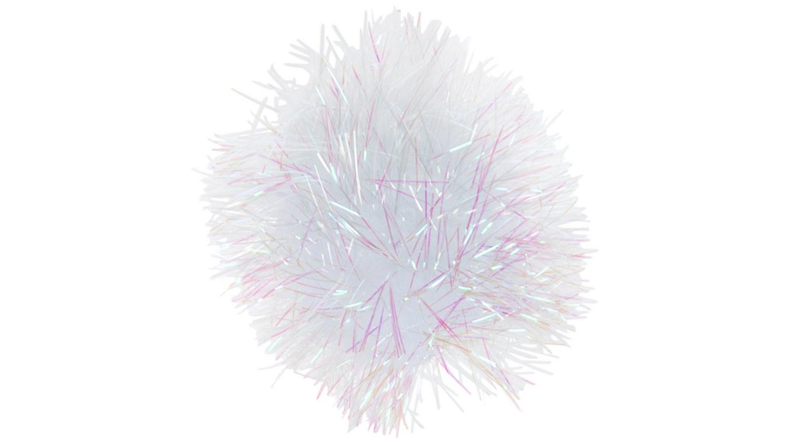 White Tinsel Pom Poms | Hobby Lobby | 5792866