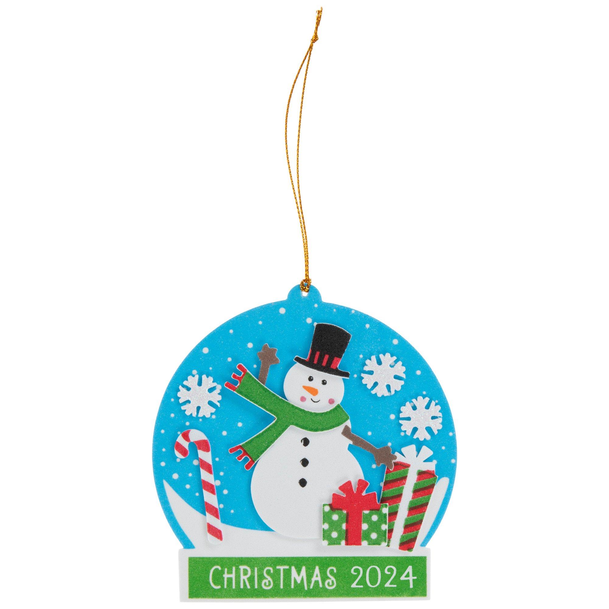 Snowman Snow Globe Ornament Foam Craft Kit | Hobby Lobby