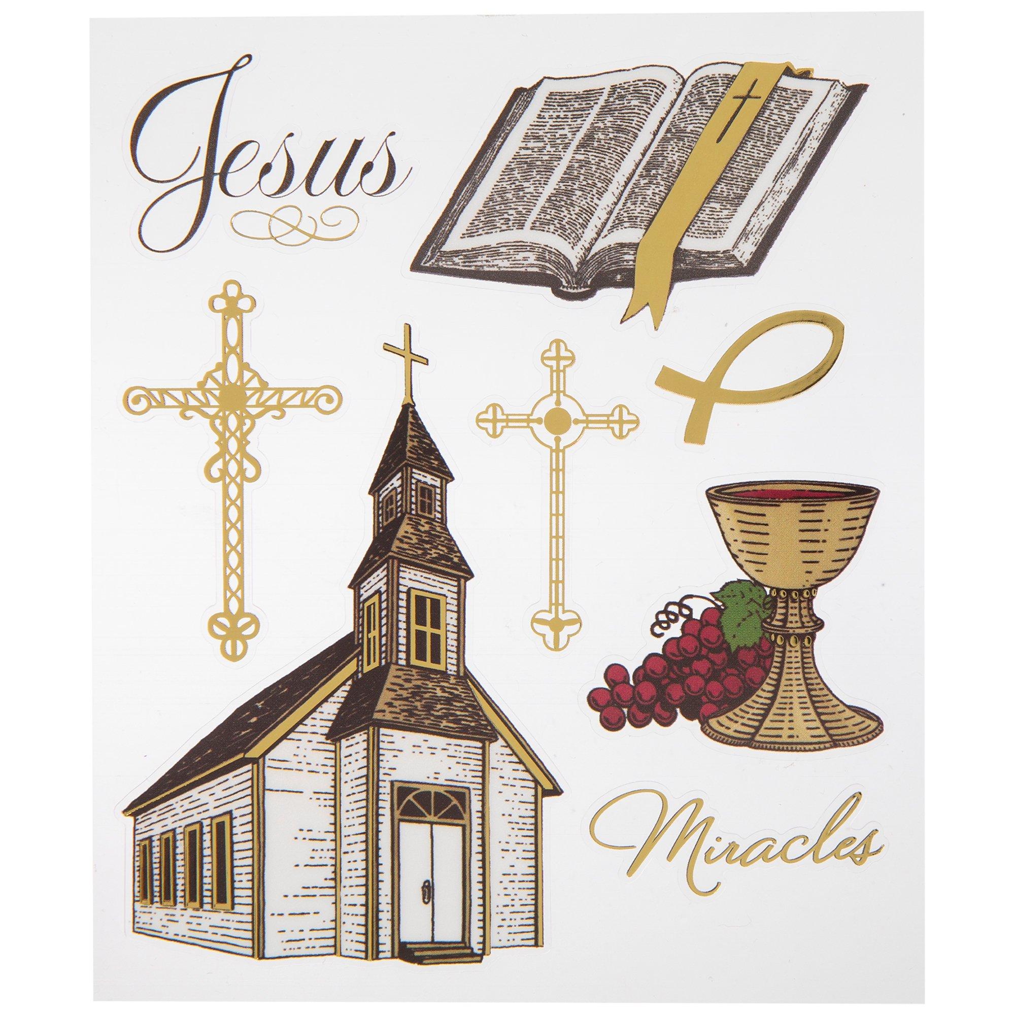 Church Foil Stickers Hobby Lobby 579730