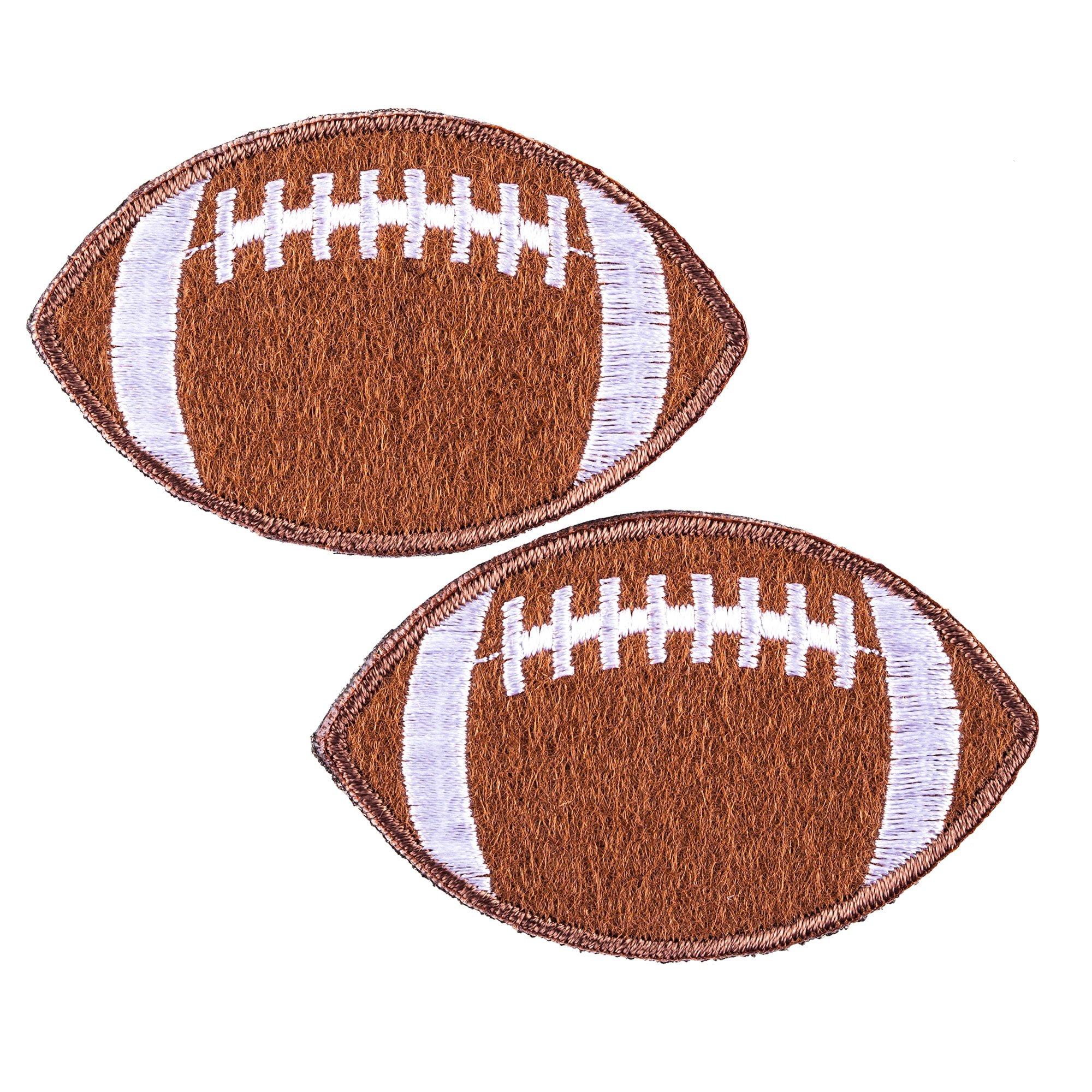Football Embroidered Patch Gridiron Pigskin Ball Iron-On Applique Sports  Emblem