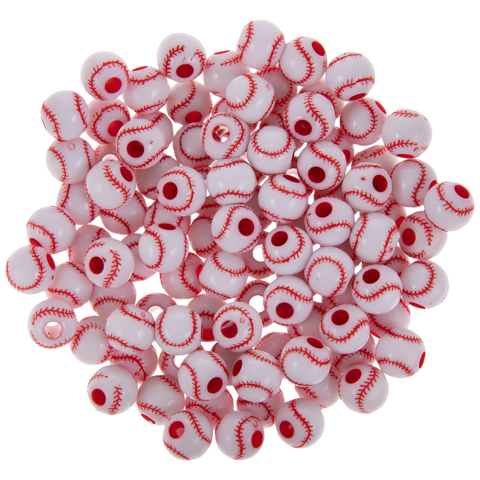 White & Black Plastic Number Beads