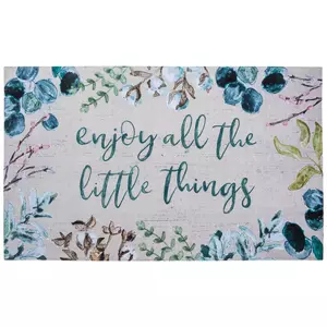 Enjoy The Little Things Floral Doormat