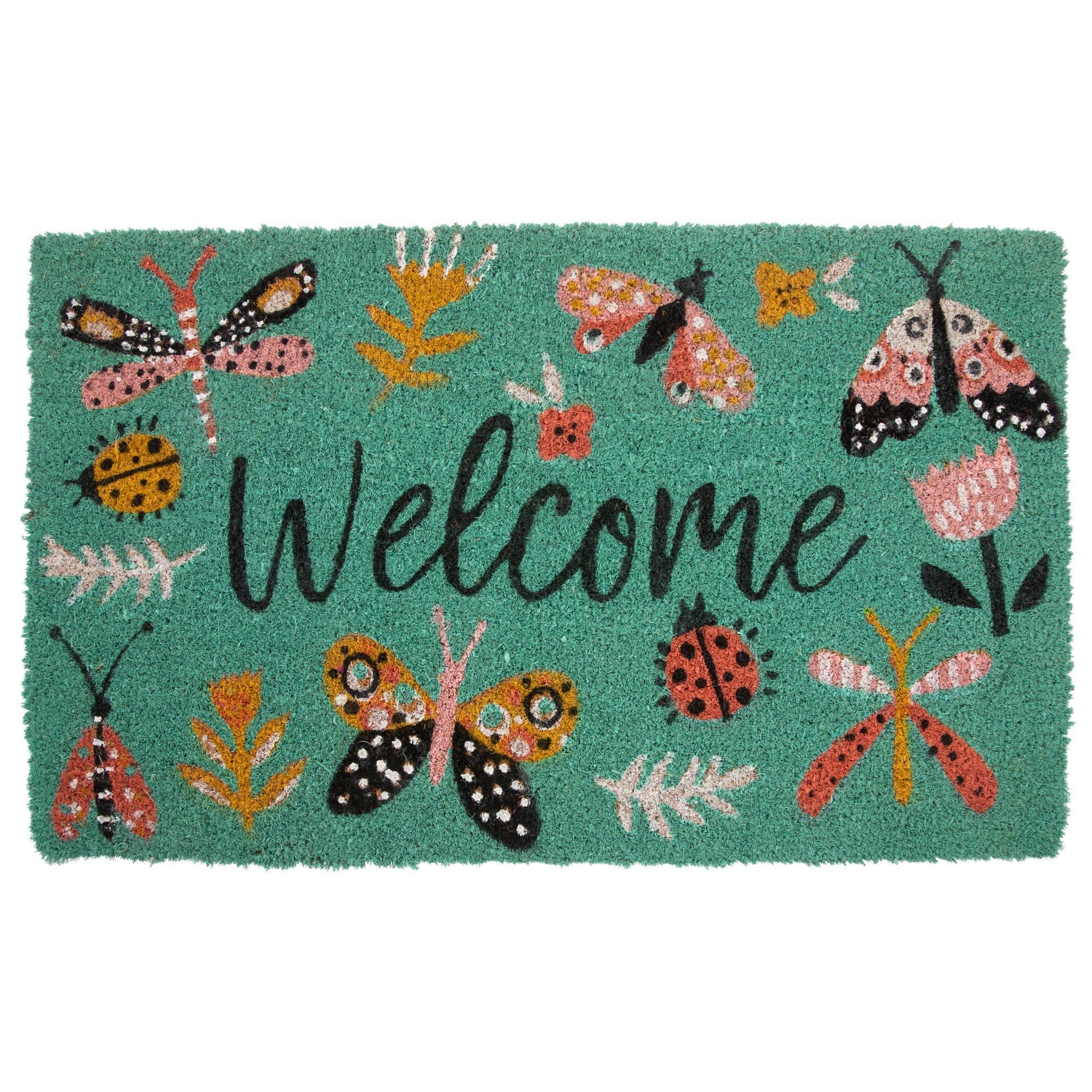Bugs & Flowers Coir Doormat Hobby Lobby 5842547