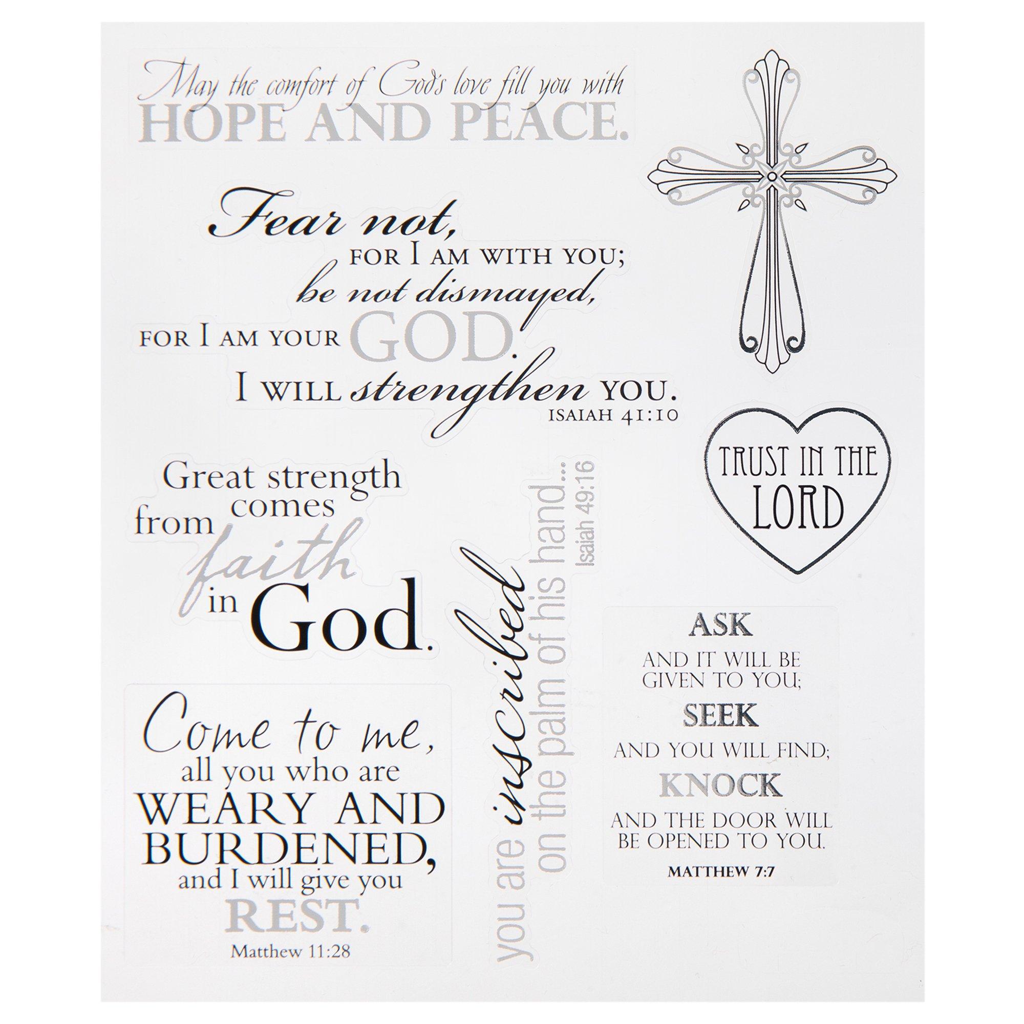 Religious Quote Foil Stickers Hobby Lobby 584375