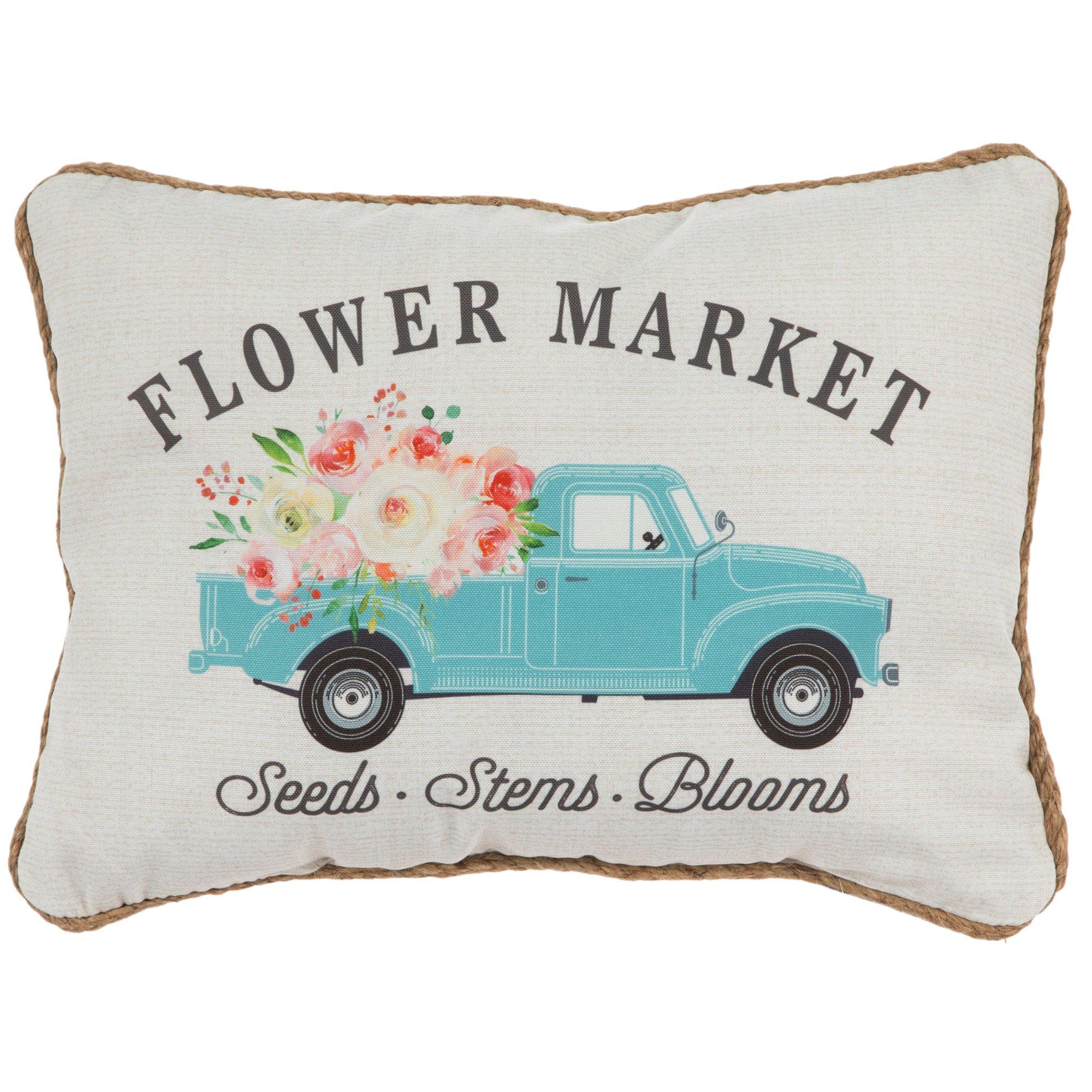 Beige Floral Embroidered Pillow Cover, Hobby Lobby