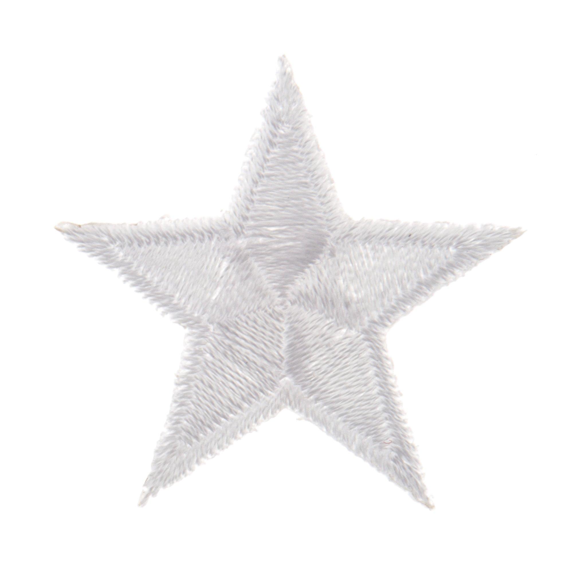 Star Embroidered Iron-On Patches - 1 3/8
