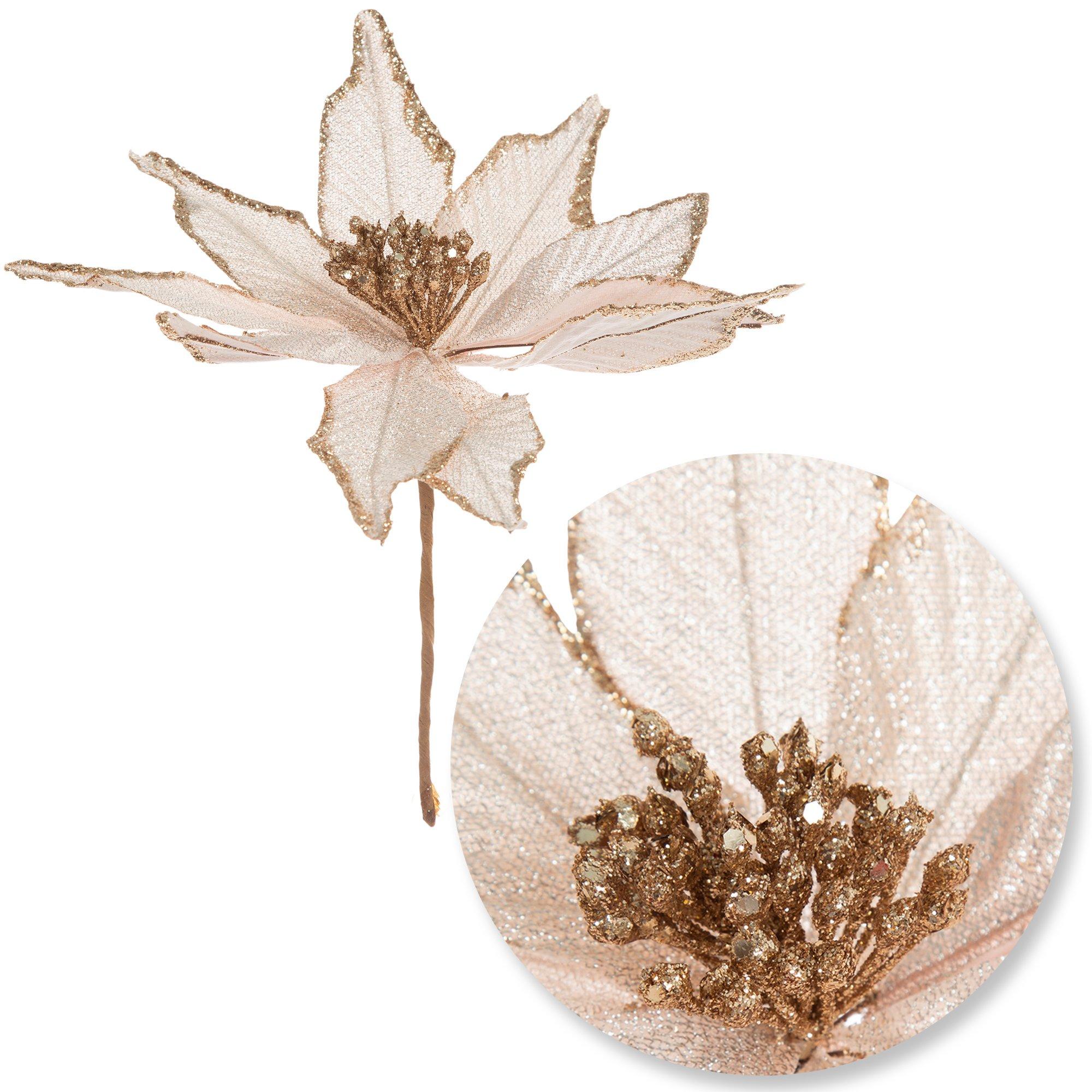 Glitter Poinsettia Pick Hobby Lobby 5853833
