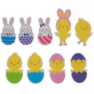 Easter Bunnies & Chicks Foam Stickers