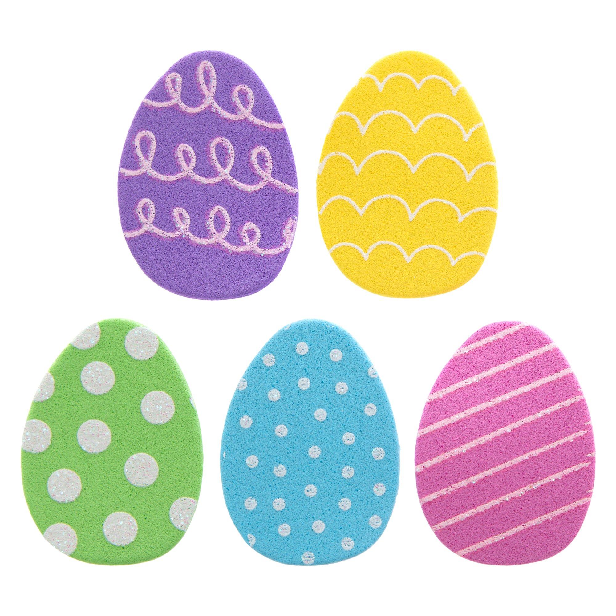 Patterned Glitter Egg Foam Stickers view 1
