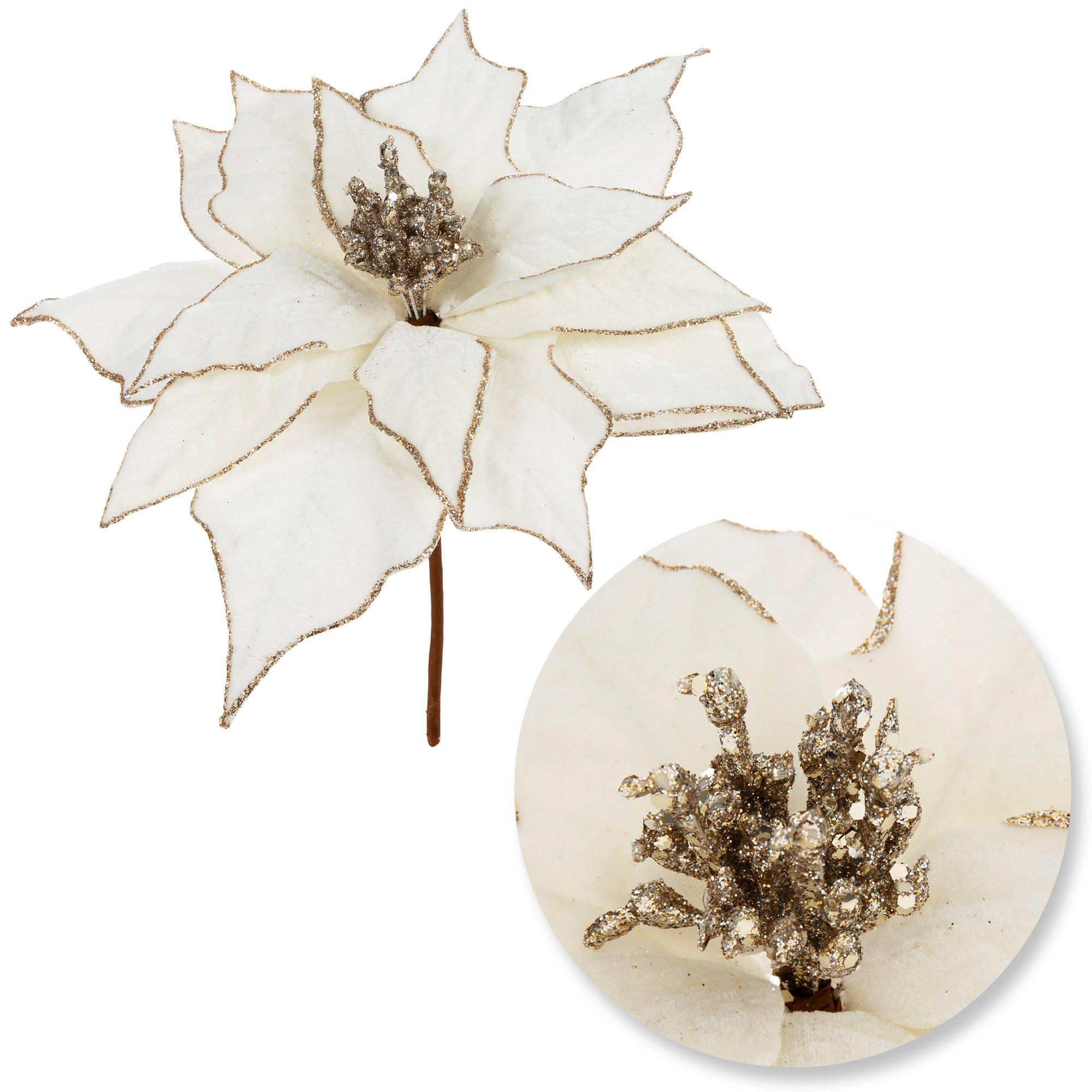 Glitter Poinsettia Pick Hobby Lobby 5863345