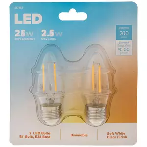 Clear Torpedo LED Replacement Bulbs