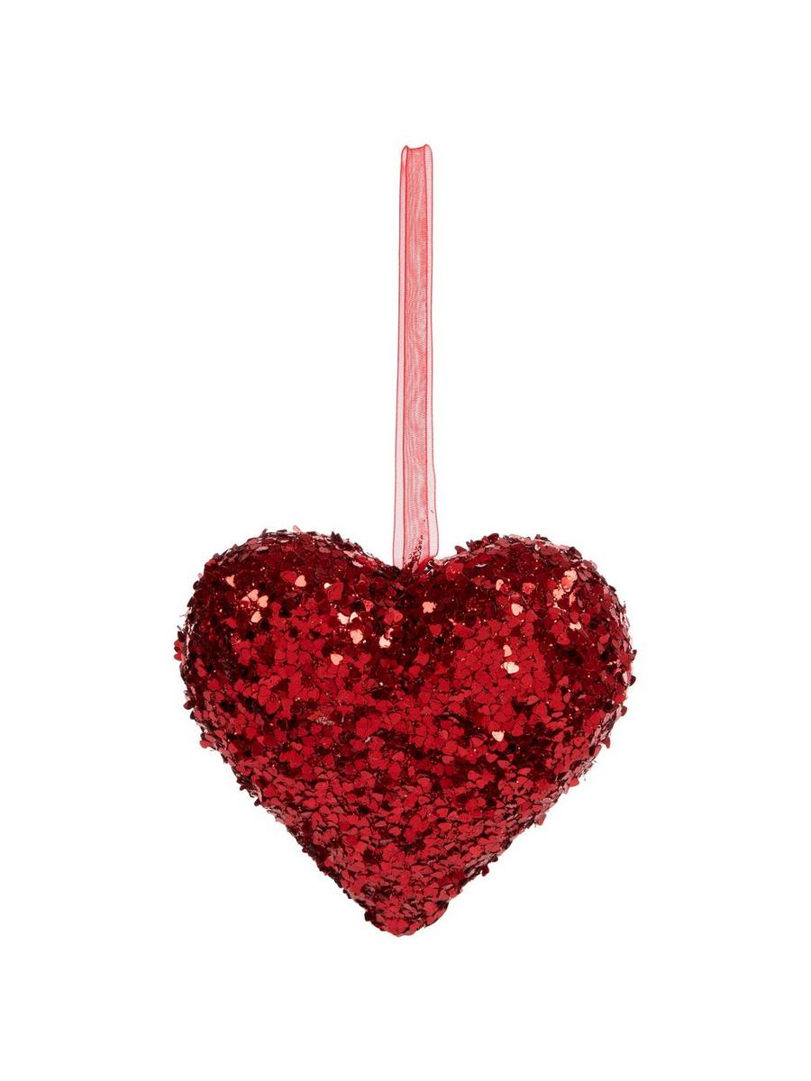 Red Glitter Heart Ornament | Hobby Lobby | 5880786