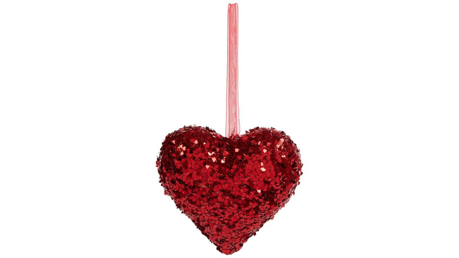 Red Glitter Heart Ornament | Hobby Lobby | 5880786