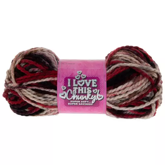  Hobby Lobby Pink Sport Weight I Love This Yarn- Set of 3