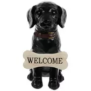 Black Welcome Dog