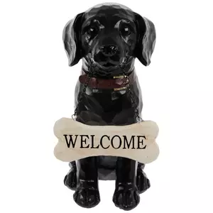 Black Welcome Dog