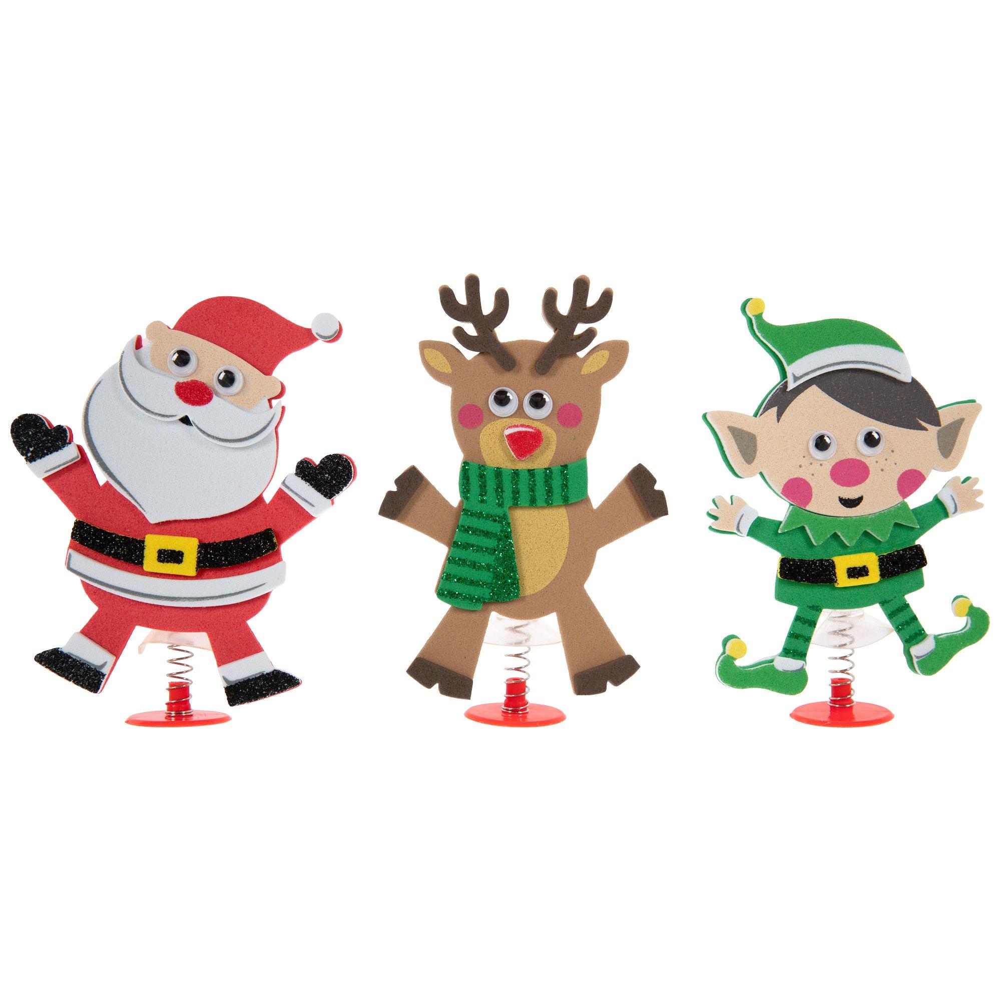 Christmas Jumping Characters Foam Craft Kit view 1
