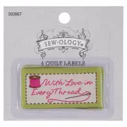 With Love In Every Thread Quilt Labels