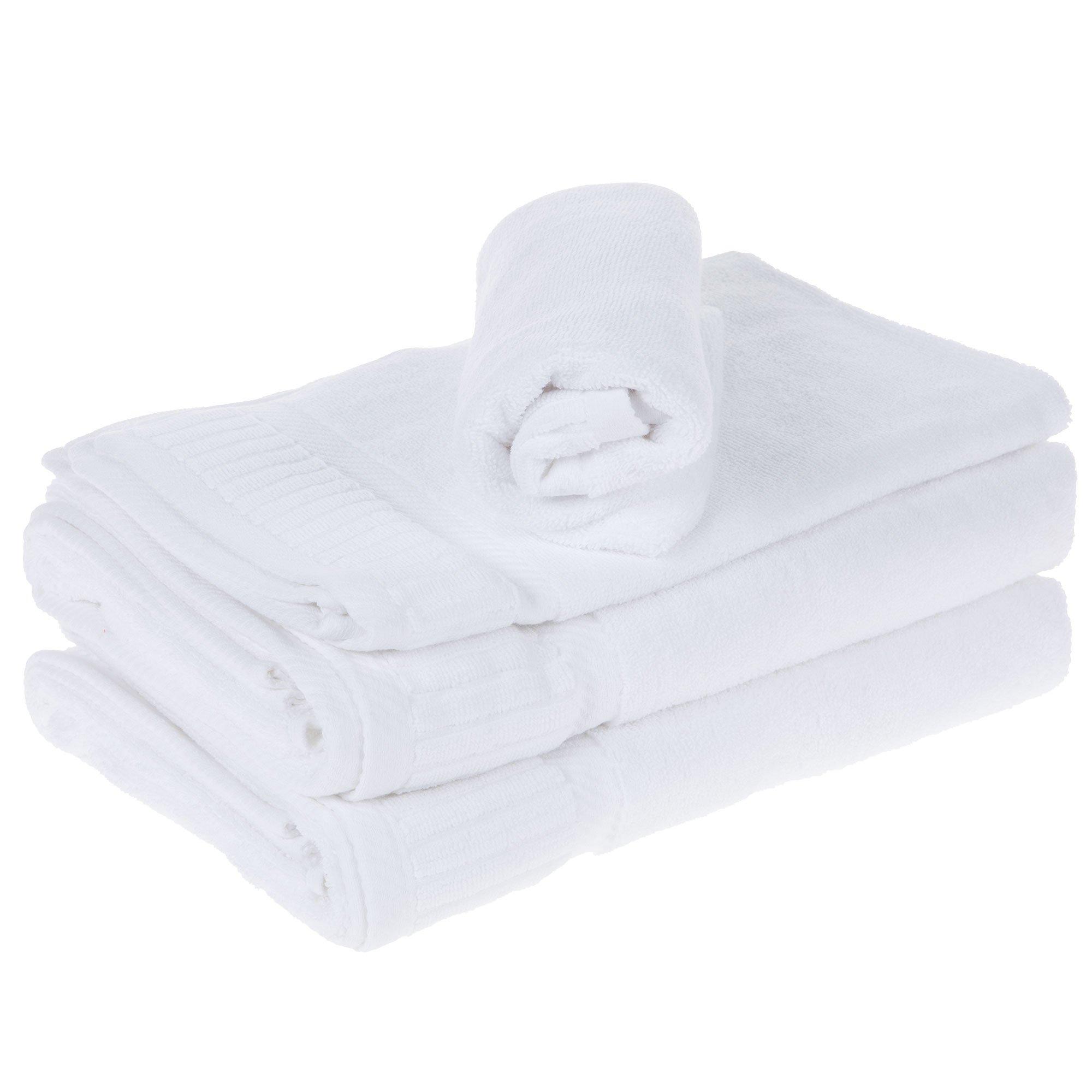 White Ribbed Edge Towels, Hobby Lobby