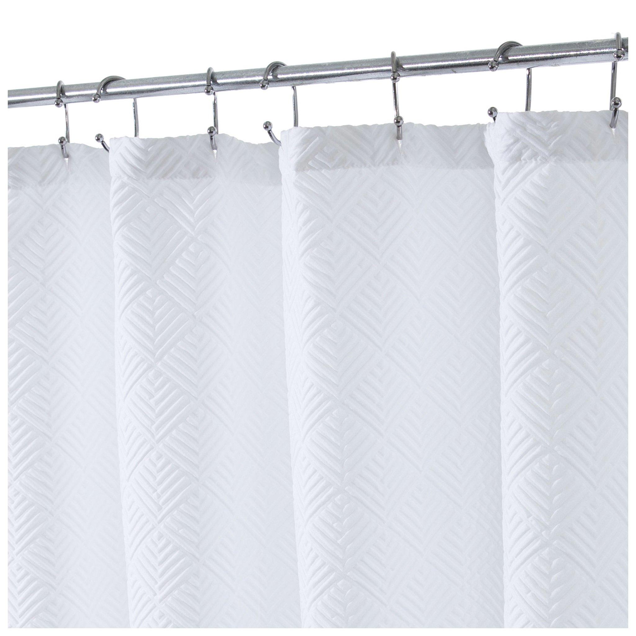 White Geometric Shower Curtain Hobby Lobby 5932942
