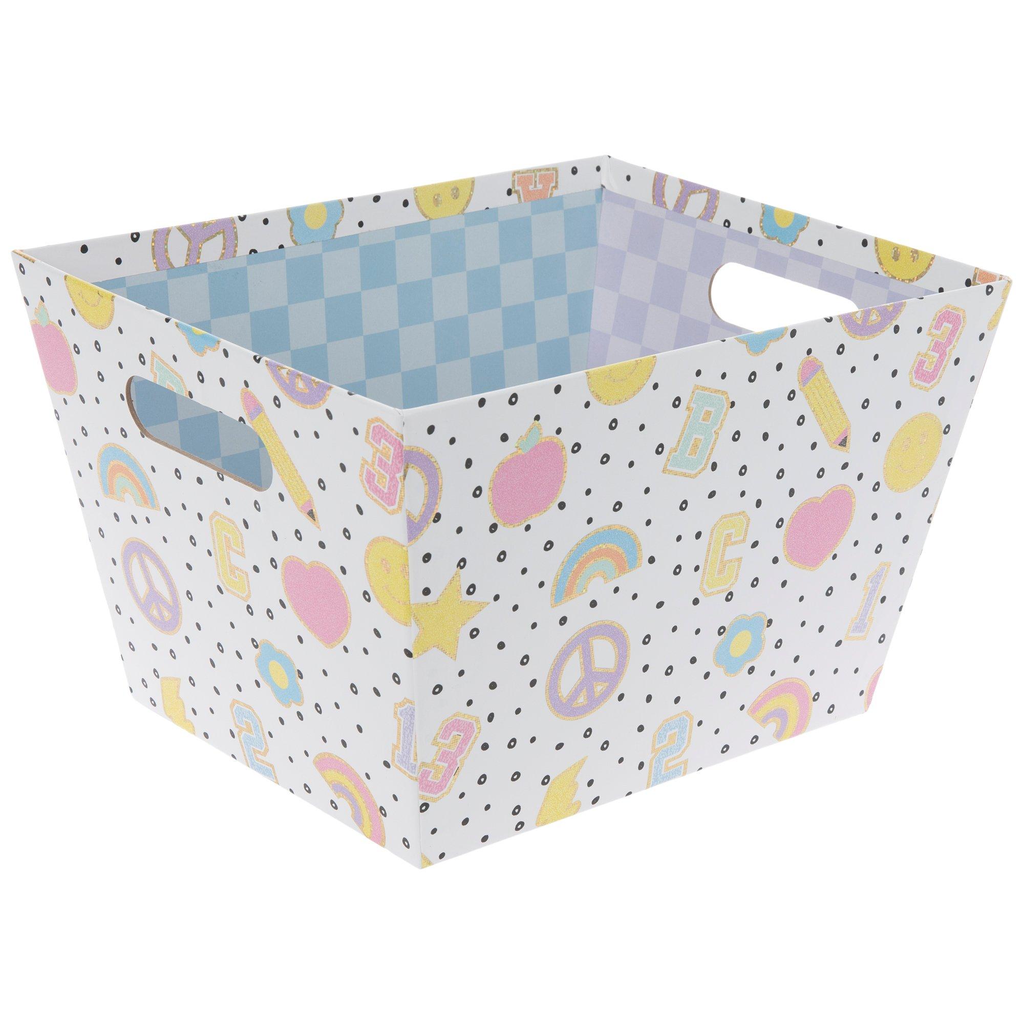 Retro Varsity Patches Container | Hobby Lobby | 5933106