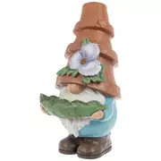 Blue Flower Pot Hat Gnome