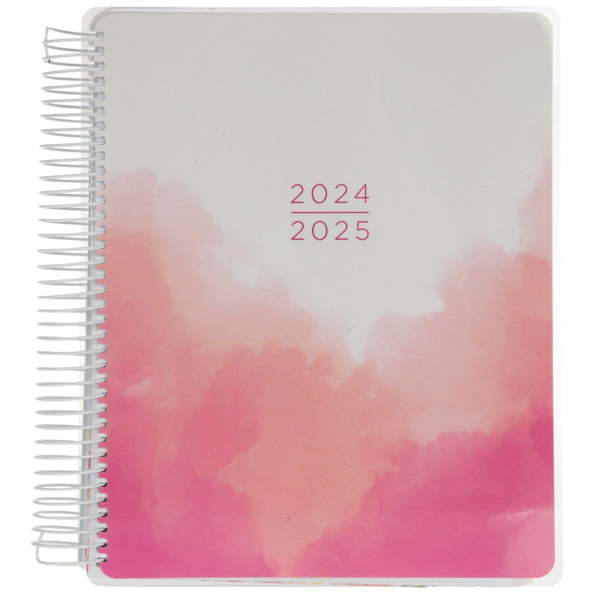 2024 2025 Watercolor Floral Faith Planner 18 Months Hobby Lobby