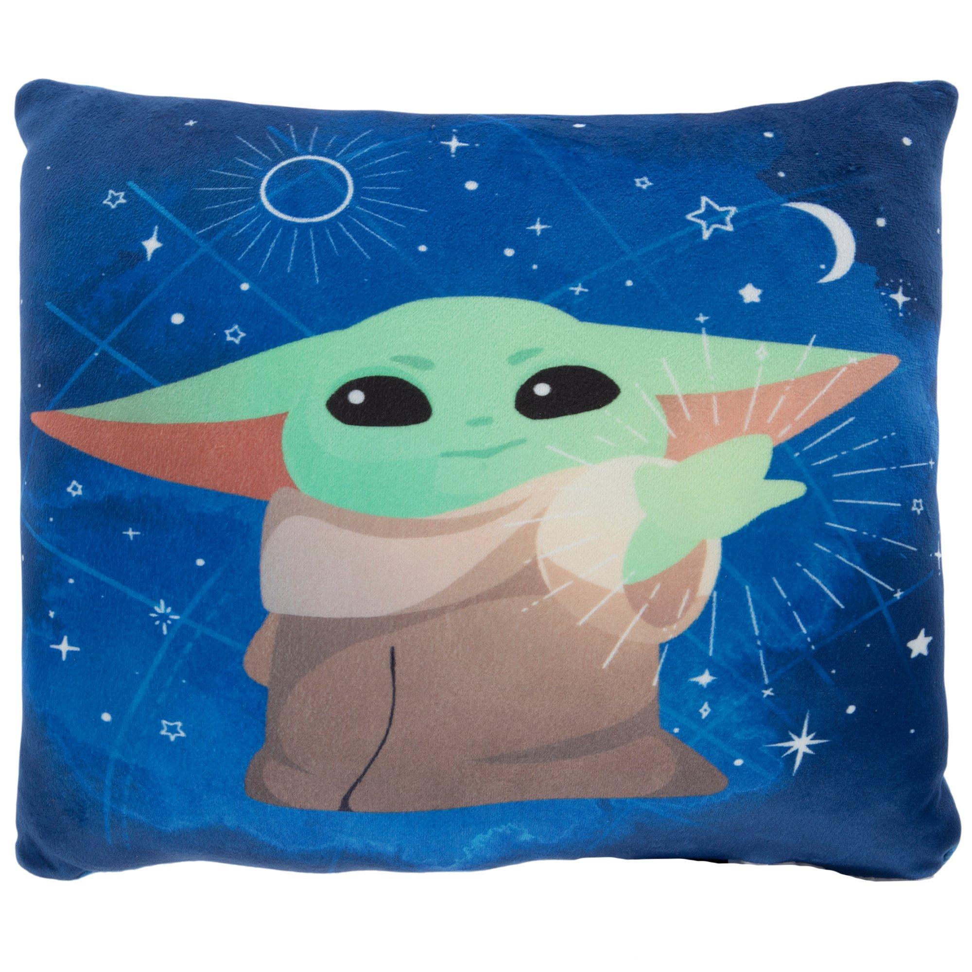 Star Wars The Mandalorian The Child Grogu Meditates Throw Pillow