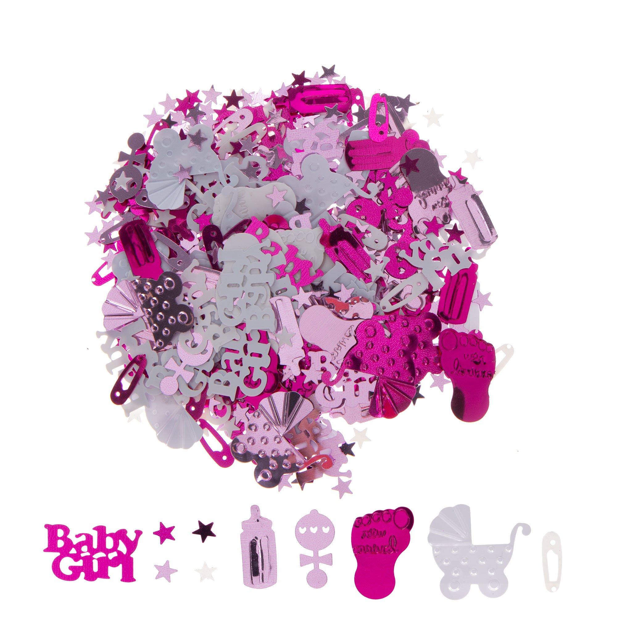 Pink & White It's A Girl Confetti Hobby Lobby 594135