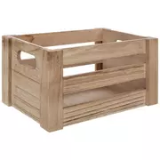 Light Brown Wood Crate