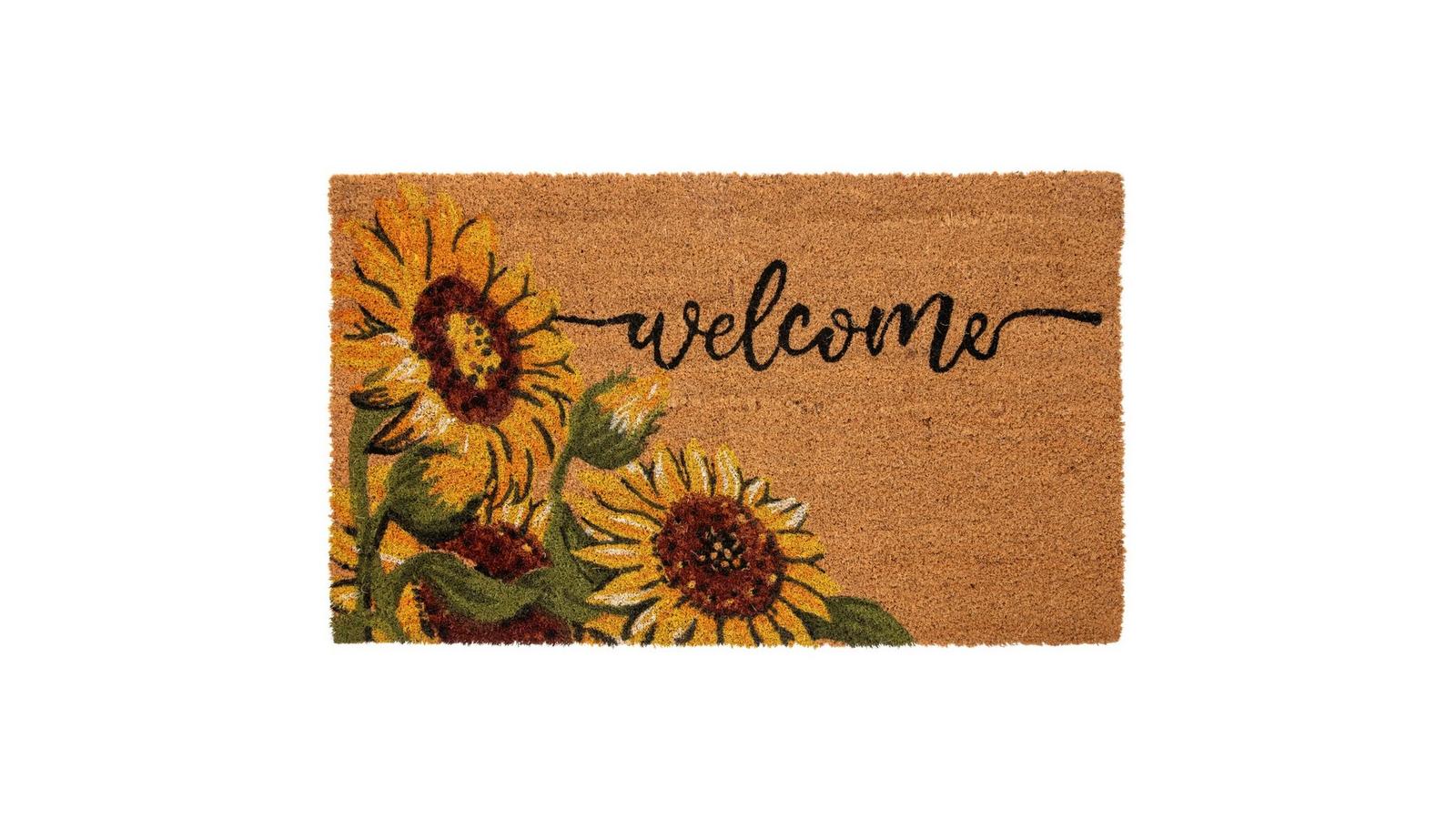 Welcome Sunflowers Coir Doormat | Hobby Lobby | 5942719