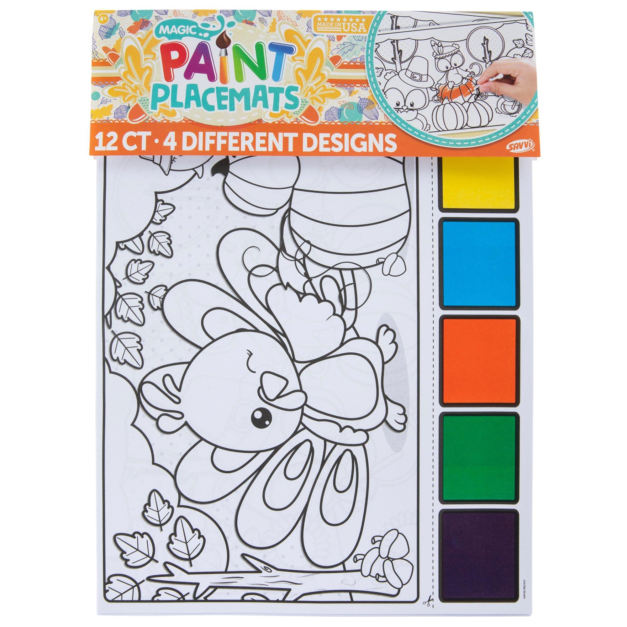 Fall Animals Magic Paint Placemats Hobby Lobby 5943261
