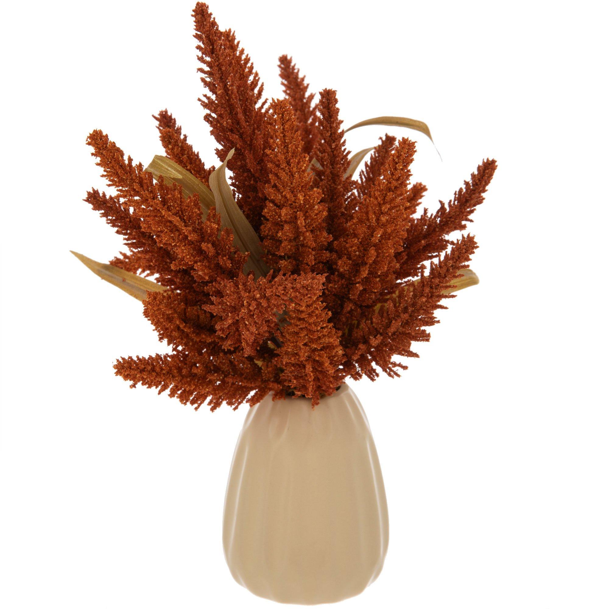 Rust Celosia Cristata In Ceramic Pot | Hobby Lobby | 5943964