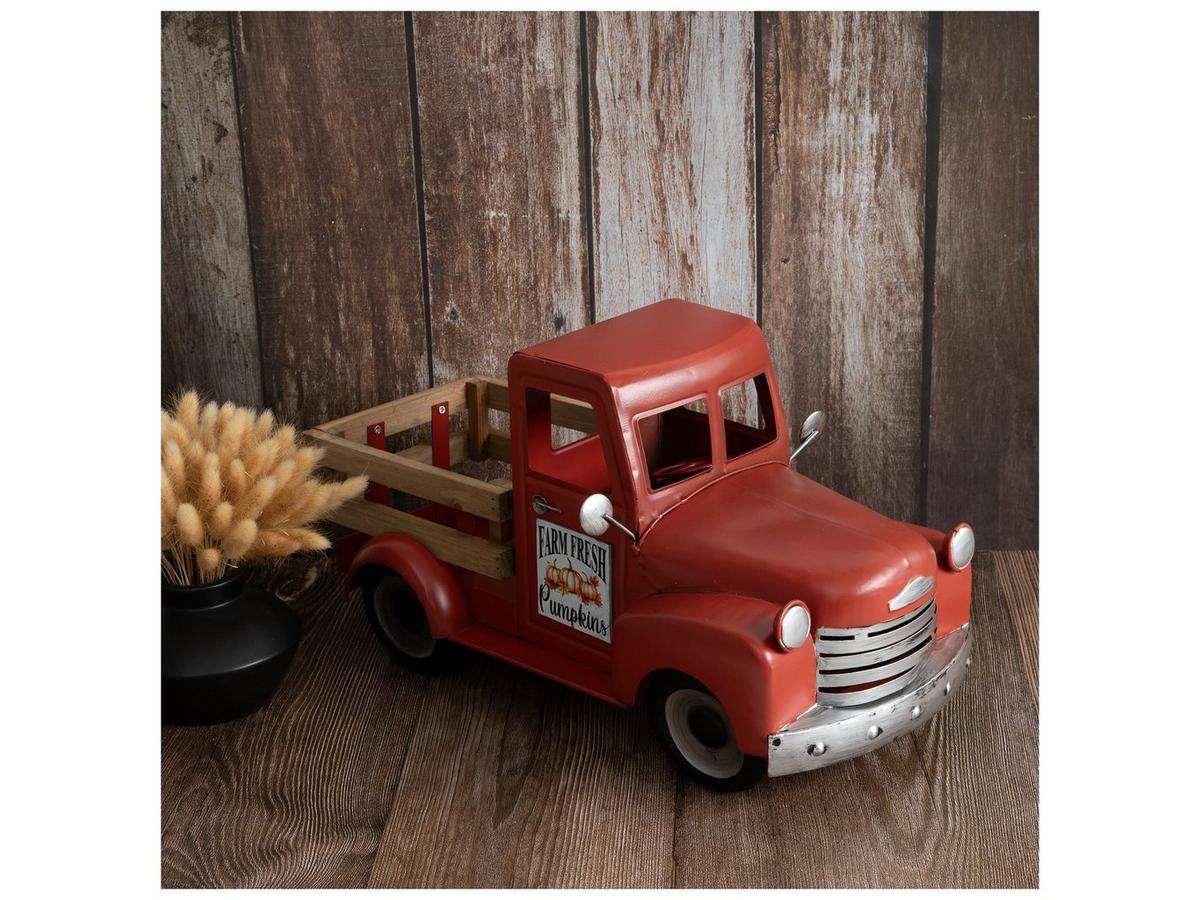 Red Farm Fresh Pumpkins Metal Truck | Hobby Lobby | 5945449