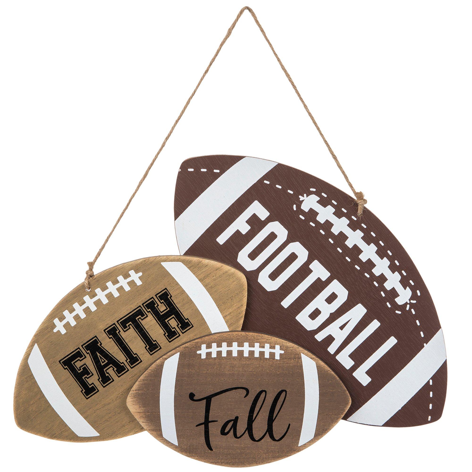 Football, Faith & Fall Wood Wall Decor | Hobby Lobby | 5945902