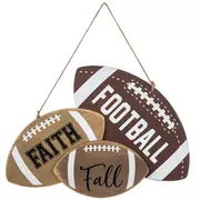 Football, Faith & Fall Wood Wall Decor