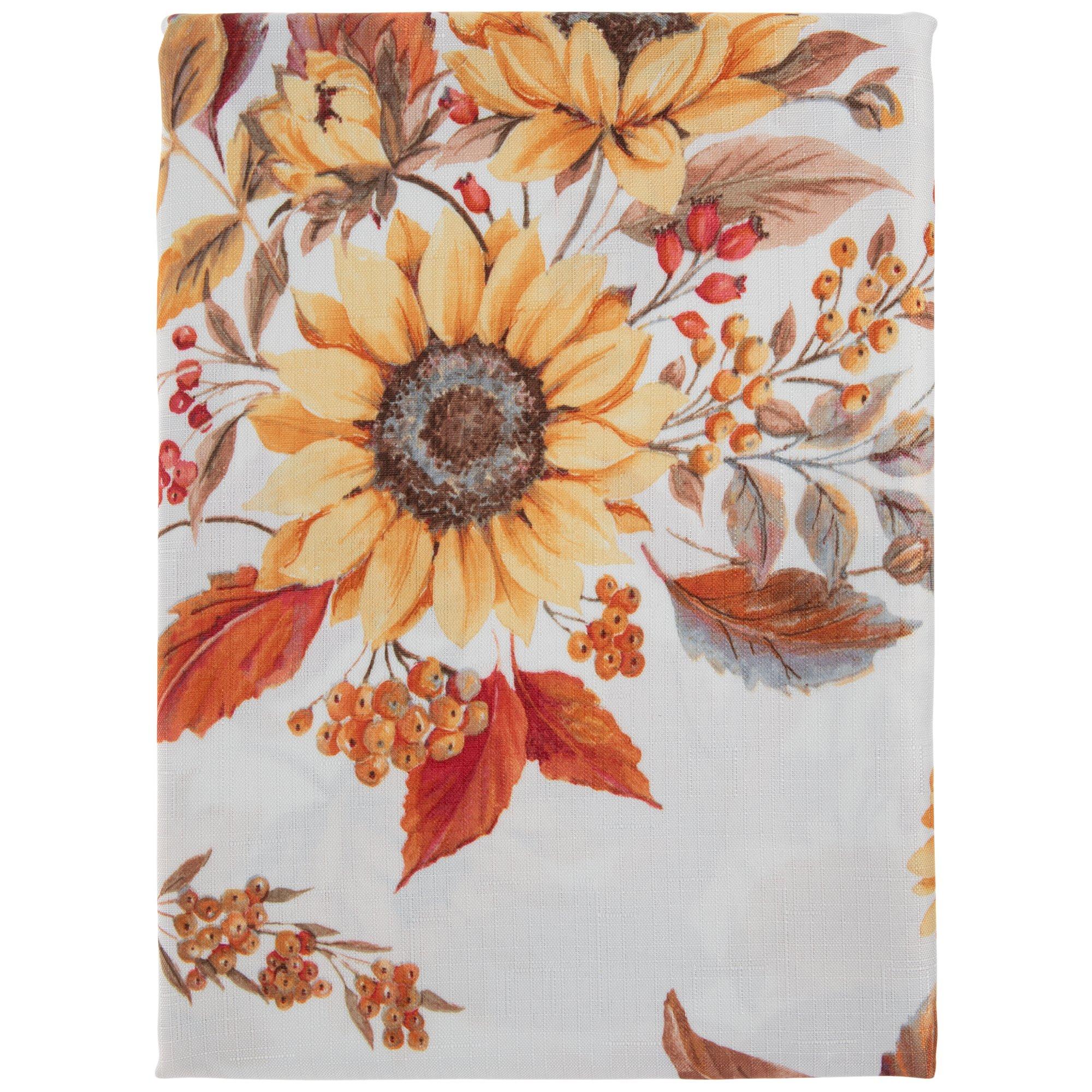 Sunflower & Leaves Tablecloth | Hobby Lobby | 5948310