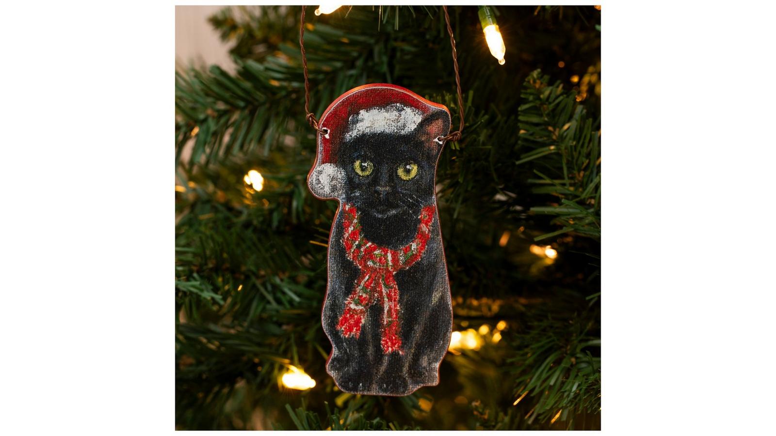 * black cat ornament ୨୧* 黒猫さん クリップ （a） Black Cat Ornament | Hobby Lobby | 6331748