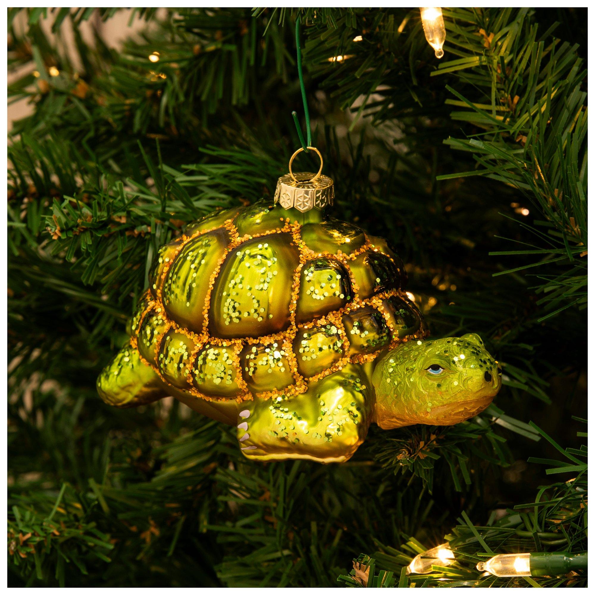 Robert Stanley Glitzy Sea Turtle Christmas Ornament 4.75