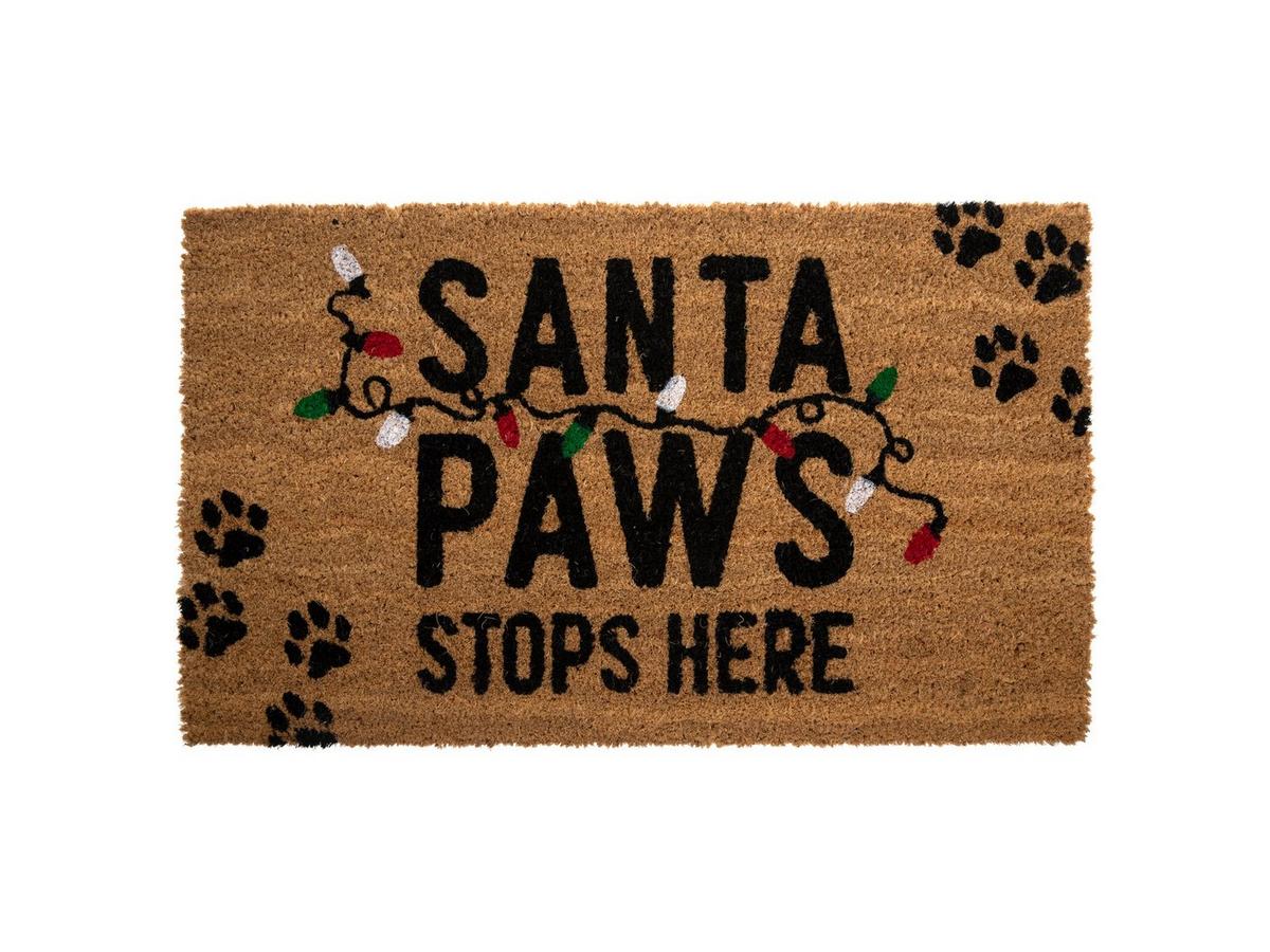Merry Christmas Santa Claus Print Doormat Front Door Entrance Welcome Mat Living