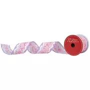 Candy Cane & Sprinkles Wired Edge Ribbon - 2 1/2"